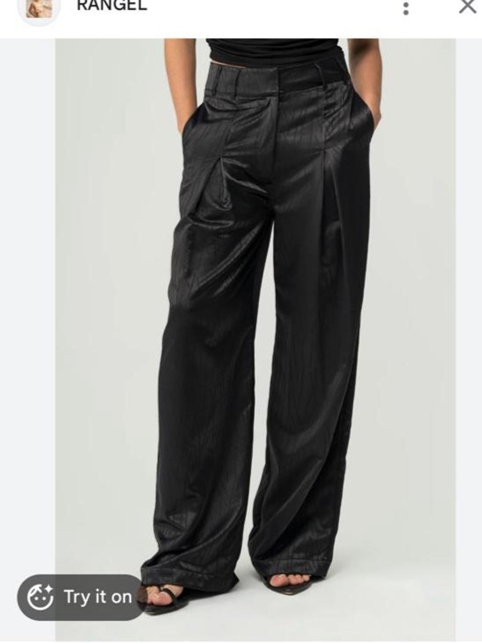 Rangel Nwt Marbella Pant In Black, Size Small